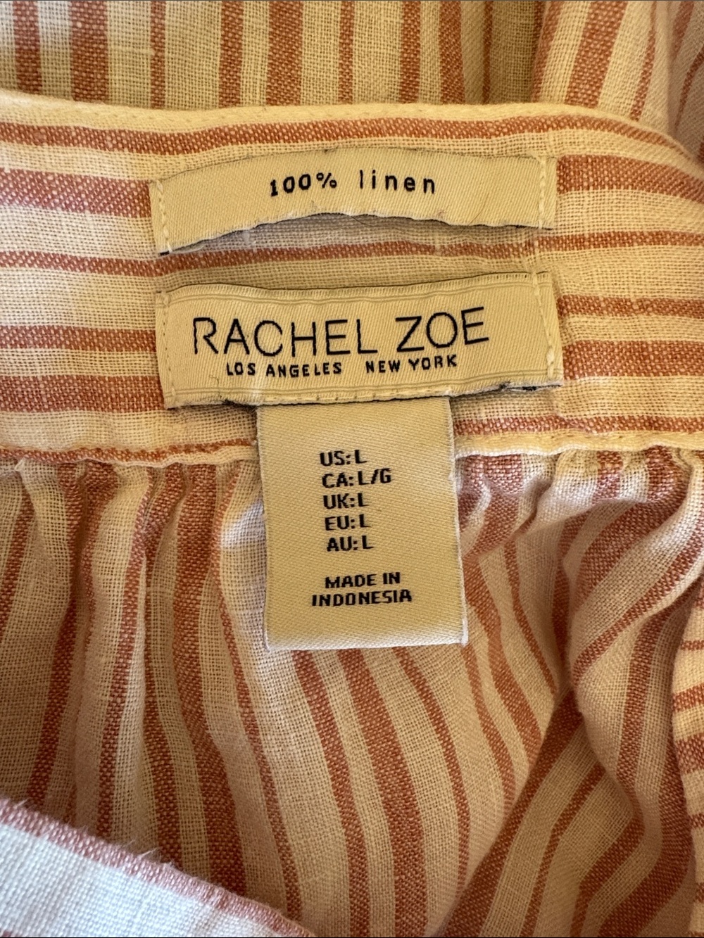 Women’s Rachel Zoe 100% linen shirt/blouse